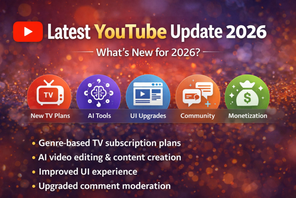 What Is the Latest Update of YouTube in 2026?