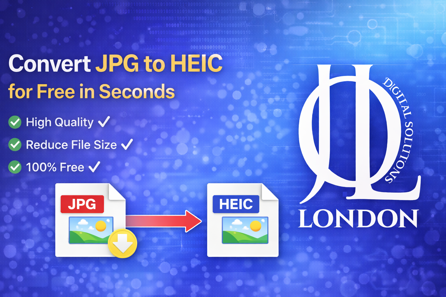 Convert JPG to HEIC for Free in Seconds