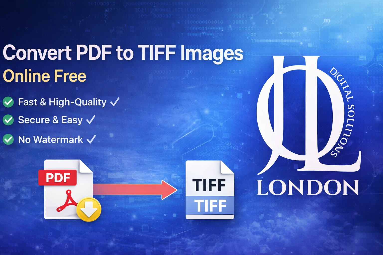 Convert a PDF to TIFF Images Online Free